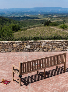 Скамейка деревянная четырехместная Giardino Di Legno Classica тик Фото 4