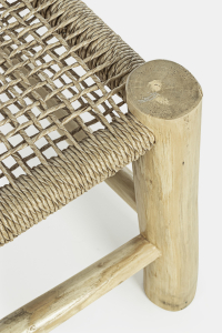 Столик плетеный кофейный Garden Relax Lampok тик, искусственный ротанг Фото 3