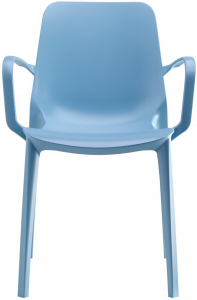 Кресло пластиковое Scab Design Ginevra Go Green технополимер голубой Фото 3
