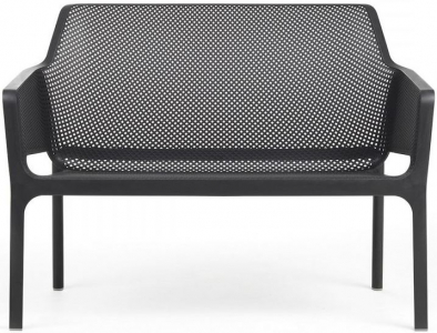 Диван пластиковый Nardi Net Bench стеклопластик антрацит Фото 1