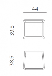 Столик пластиковый для лежака Nardi Pop стеклопластик белый Фото 2
