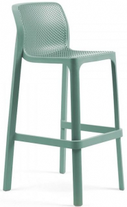 Стул пластиковый барный Nardi Net Stool стеклопластик ментоловый Фото 1