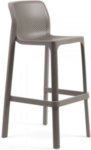 Стул пластиковый барный Nardi Net Stool стеклопластик тортора Фото 1