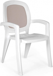 Кресло пластиковое Nardi Gamma пластик белый, тортора Фото 1