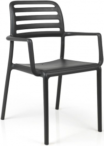 Кресло пластиковое Nardi Costa стеклопластик антрацит Фото 1