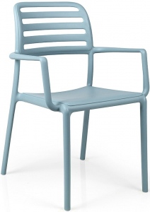 Кресло пластиковое Nardi Costa стеклопластик голубой Фото 1