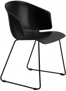 Кресло пластиковое PEDRALI Grace сталь, стеклопластик черный Фото 1