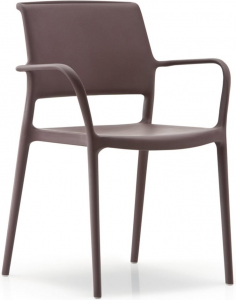 Кресло пластиковое PEDRALI Ara стеклопластик коричневый Фото 1