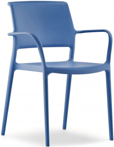 Кресло пластиковое PEDRALI Ara стеклопластик синий Фото 1
