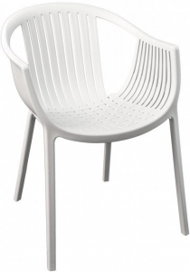 Кресло пластиковое PEDRALI Tatami стеклопластик белый Фото 7