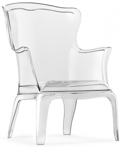Кресло прозрачное PEDRALI Pasha поликарбонат прозрачный Фото 1