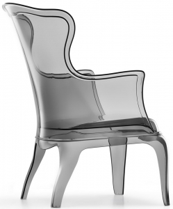 Кресло прозрачное PEDRALI Pasha пластик серый Фото 1