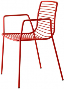 Кресло металлическое Scab Design Summer сталь красный Фото 1
