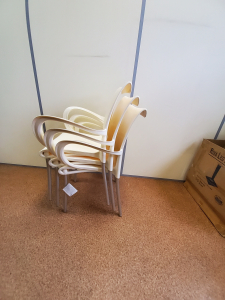 Кресло пластиковое Nardi Dama пластик, алюминий слоновая кость Фото 5