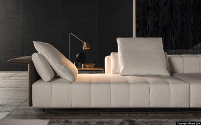 Диван модульный мягкий Minotti Freeman Tailor алюминий, ткань Фото 10