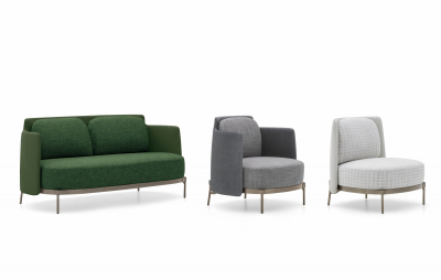 Кресло мягкое Minotti Tape металл, дерево, ткань Фото 7