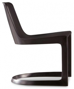 Стул металлический с обивкой Minotti Twombly металл, кожа Фото 1