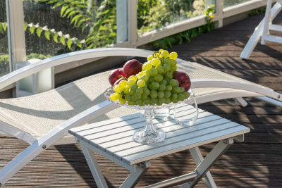 Столик металлический складной кофейный Magnani Small Table алюминий серебристый Фото 7