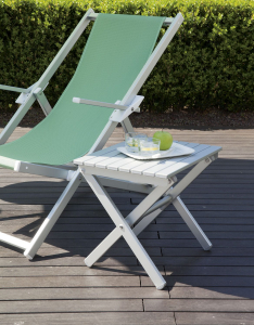 Столик металлический складной кофейный Magnani Small Table алюминий серебристый Фото 6
