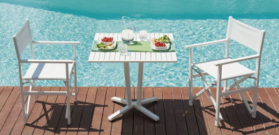 Стол обеденный металлический Magnani Aluminium Table алюминий Фото 10