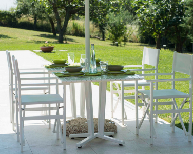 Стол обеденный металлический Magnani Aluminium Table алюминий Фото 14