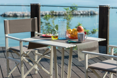 Стол обеденный металлический Magnani Aluminium Table алюминий Фото 15