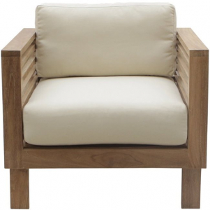 Кресло деревянное с подушками Giardino Di Legno Saint Tropez тик, акрил Фото 1