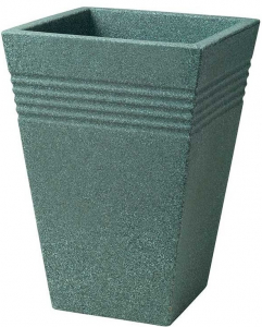 Кашпо пластиковое Keter Piazza пластик с имитацией камня мраморный зеленый Фото 1