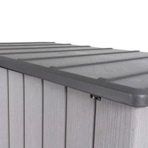 Шкаф для садового инвентаря Lifetime WoodLook полиэтилен HDPE серый Фото 13