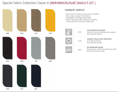 Зонт профессиональный 3.5х3.5 м Scolaro Astro Timber алюминий, акрил имитация ироко, слоновая кость Фото 11