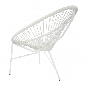 Комплект плетеной мебели Ecodesign Acapulco сталь, искусственный ротанг, стекло белый Фото 4