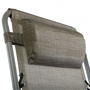 Кресло-шезлонг металлическое складное Ecodesign KPO-2 металл, текстилен серый Фото 5
