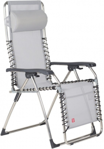 Кресло-шезлонг металлическое складное Fiam Movida алюминий, веревка ПВХ, текстилен Фото 1