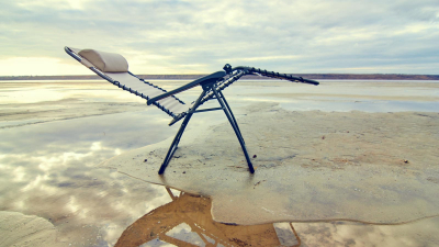 Кресло-шезлонг металлическое складное Fiam Movida алюминий, веревка ПВХ, текстилен Фото 5