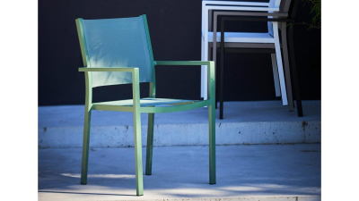 Кресло металлическое текстиленовое Fiam Aria алюминий, текстилен Фото 8