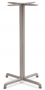 Подстолье металлическое барное Nardi Calice Alu High алюминий тортора Фото 1