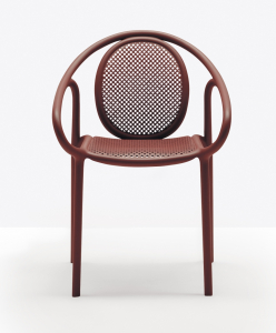 Кресло пластиковое PEDRALI Remind стеклопластик красный Фото 4