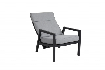 Кресло с подушкой BraFab Belfort алюминий, текстилен, олефин черный, серый Фото 2