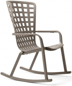 Кресло-качалка пластиковое Nardi Folio стеклопластик тортора Фото 1