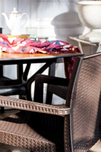 Кресло пластиковое плетеное JOYGARDEN Montana полипропилен темно-коричневый Фото 3
