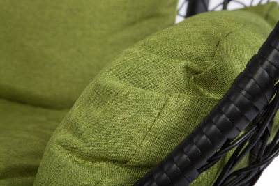 Кресло подвеcное Ecodesign F-09 металл, искусственный ротанг черный, зеленый Фото 3