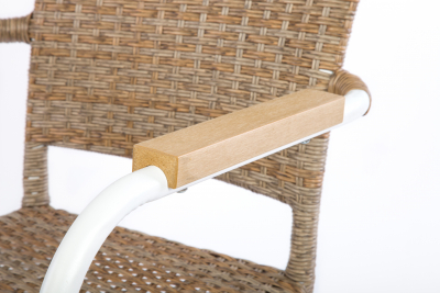 Комплект плетеной мебели Ecodesign 210487 металл, искусственный ротанг, искусственное дерево белый, натуральный Фото 3