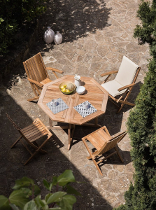 Стул деревянный складной Giardino Di Legno Savana Onda тик Фото 5