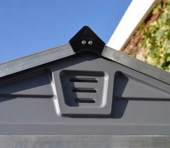 Сарай пластиковый Palram Skylight Shed 6x10 алюминий, поликарбонат серый Фото 4