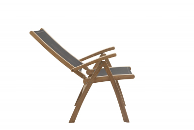 Кресло деревянное складное Giardino Di Legno Macao  тик, батилин черный Фото 9
