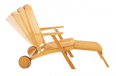 Шезлонг-лежак деревянный ACACIA Accessories массив робинии Фото 3