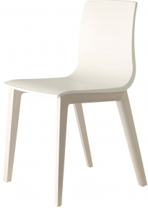 Стул пластиковый Scab Design Smilla Technopolymer бук, технополимер отбеленный бук, лен Фото 1