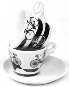 Кофейные пары для капучино Ancap Giotto фарфор деколь Italia in Bici Фото 1