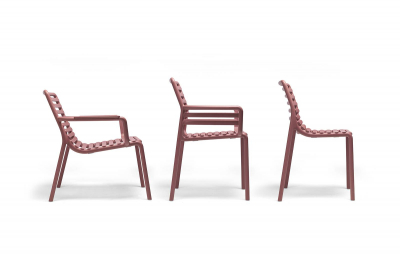 Лаунж-кресло пластиковое Nardi Doga Relax стеклопластик марсала Фото 8