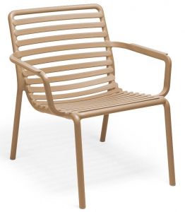 Лаунж-кресло пластиковое Nardi Doga Relax стеклопластик капучино Фото 1